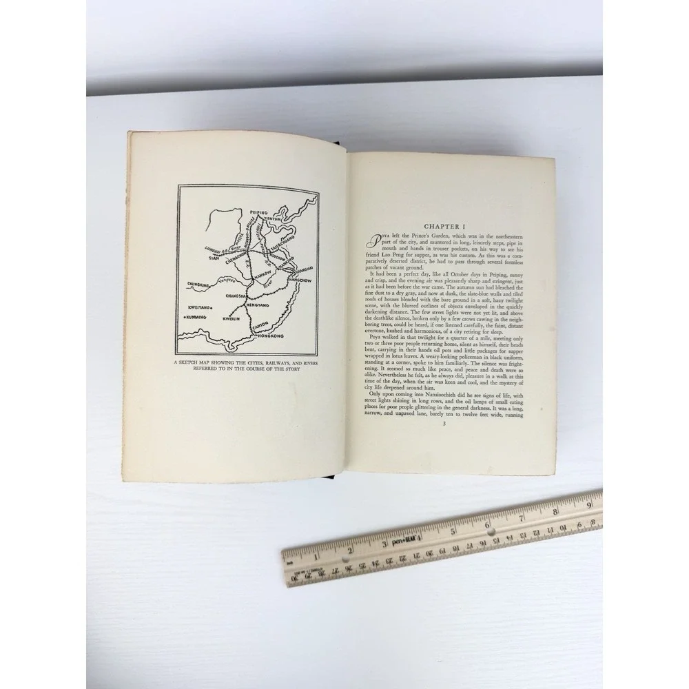A Leaf in the Storm: A Novel of War-Swept China by Lin Yutang 1941 Early Edition